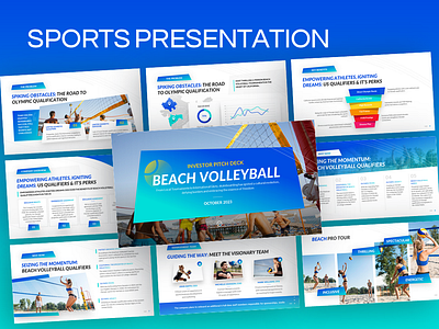 Sports Presentation design infographic pitchdeck powerpoint ppt presentation presentation design sport