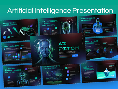 Artificial Intelligence Presentation ai design infographic pitchdeck powerpoint ppt presentation presentation design