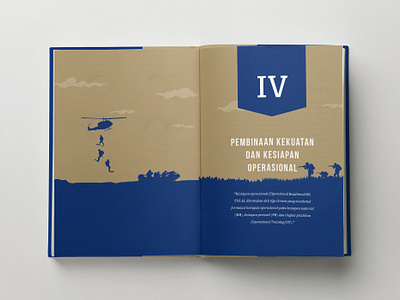 Konsep Operasi Maritim Indonesia - Book Pages army blue book book design design flat gold graphic design helicopter illustration indonesia infographic layout map marine publication ship strategy vector war