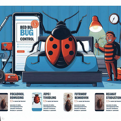 Pest control marketing ads 2 design graphic design illustration pest control