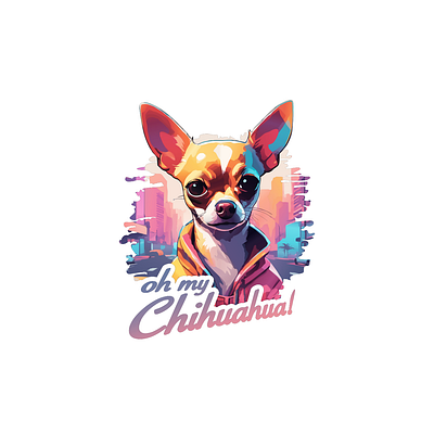 Oh my chihuahua! 010 animal chihuahua design funny glam illustration oh my chihuahua!