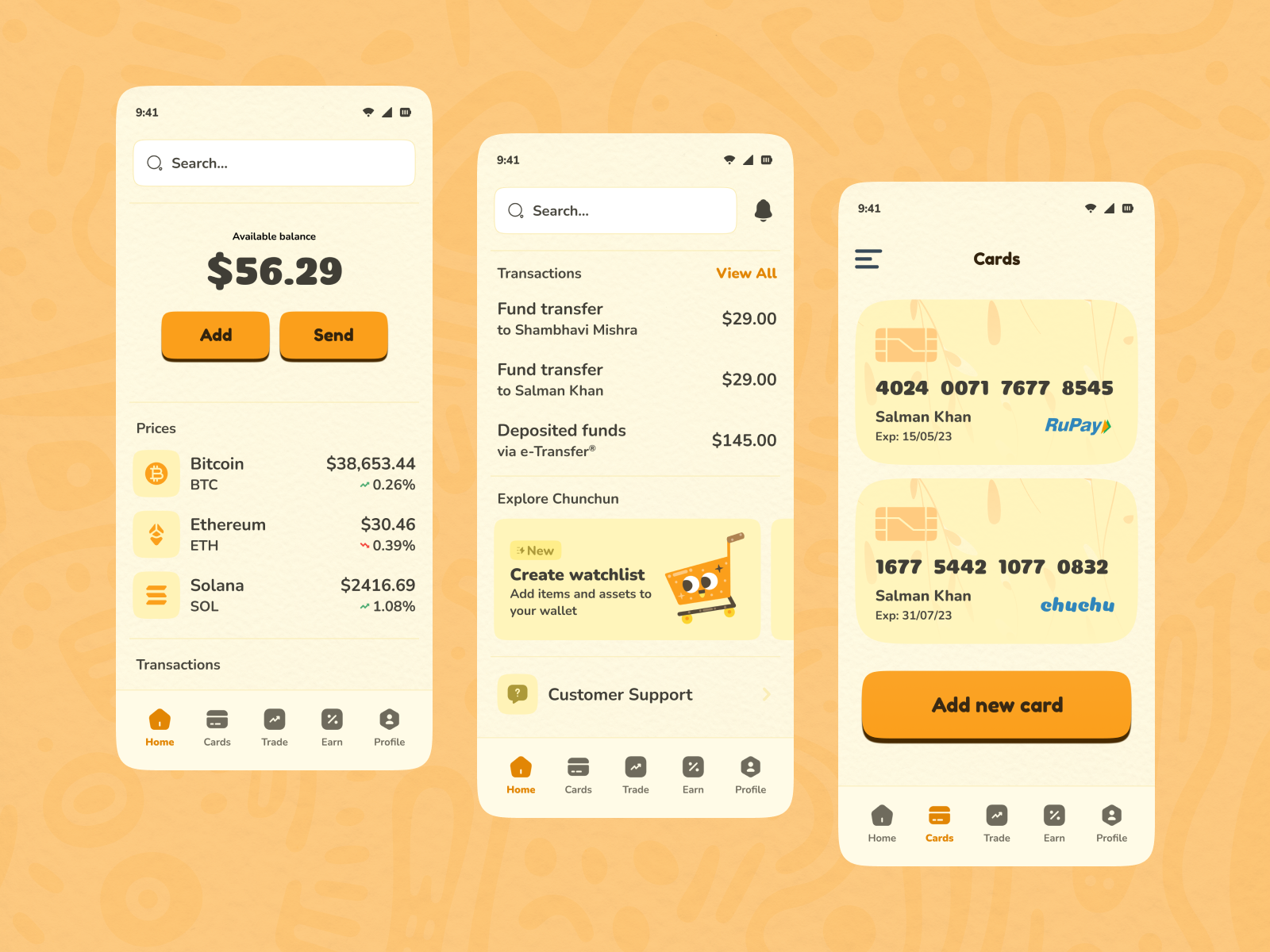 Finance App UI (Kawaii) by Salman Khan on Dribbble