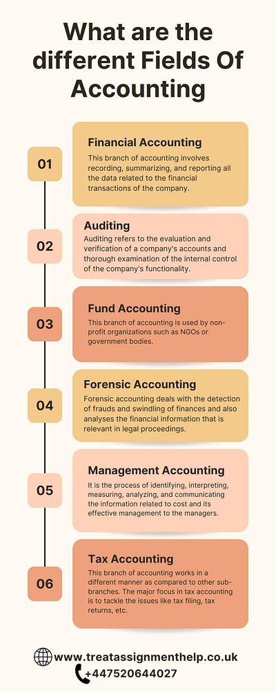 What are the different Fields Of Accounting assignmenthelp