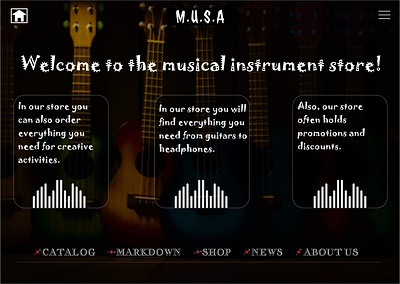 Development of a musical instrument store layout design ui ux