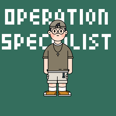 Internet workers_Operation Specialist graphic design ui