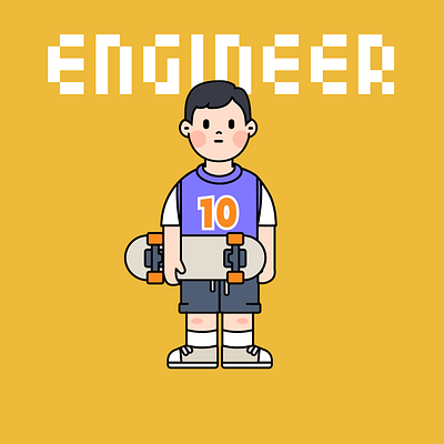 Internet workers_Engineer graphic design ui