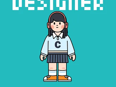 Internet workers_Designer graphic design ui