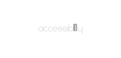 accessibIl1ty - an alternative to a11y css htm typography ux web