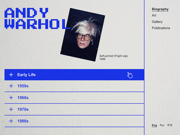 Andy Warhol - Biography by Dary on Dribbble