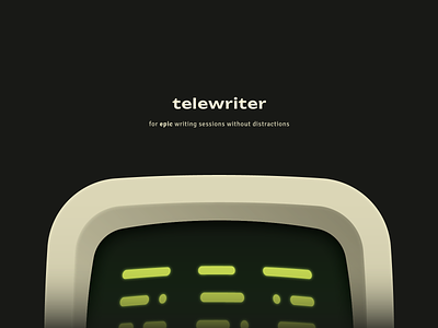 Telewriter Concept branding logo