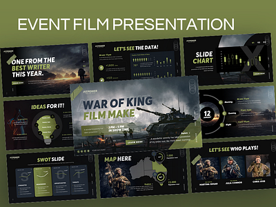 Event Film Presentation design event film infographic pitchdeck powerpoint ppt presentation presentation design visual design presentation
