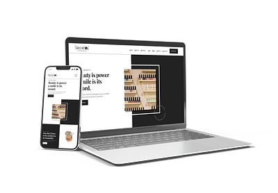 Salon Website Mockup For Secret 17 Hair & Nail Studio animation beauty figma hair mockup nail responsive salon ui ux website