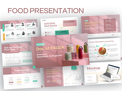Food Presentation design food infographic pitchdeck powerpoint ppt presentation presentation design