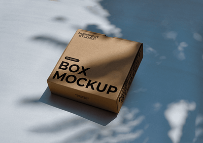 Realistic Box Mockup (NE12) advertising box mockup branding free mockup graphic design mockup