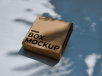 Realistic Box Mockup (NE12) advertising box mockup branding free mockup graphic design mockup