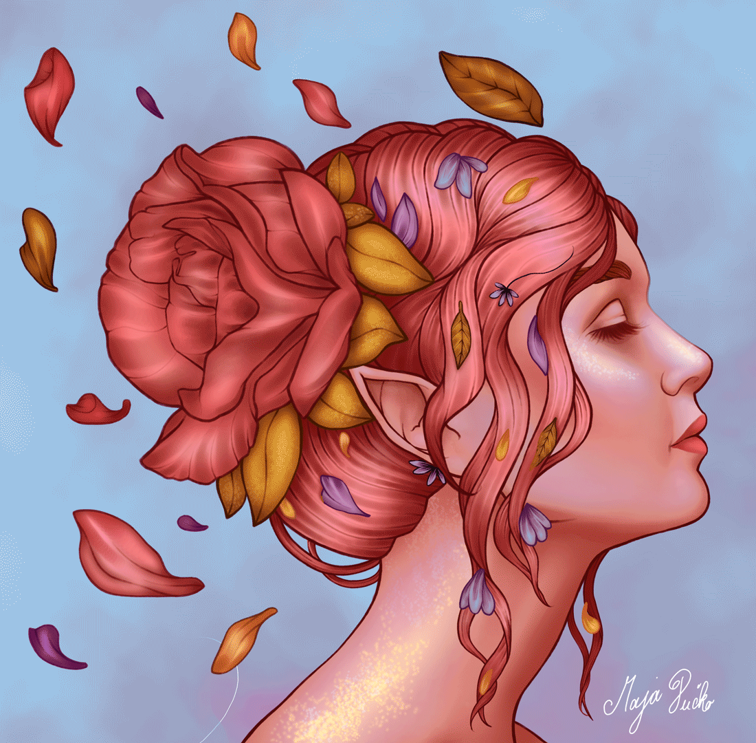 ethereal bliss 2d animation animation botanic botanical botanical art branding by maja pučko design graphic design illustration