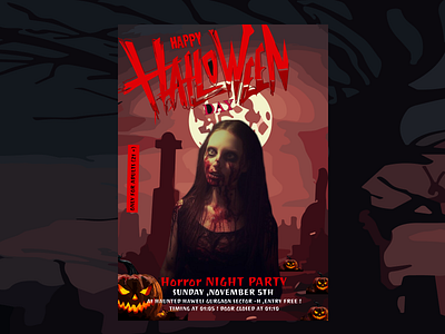 Halloween Poster design figmadesigns graphic design poster