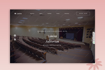 Auditorium Website app auditorium branding design graphic design illustration logo lumina mobile ui ux website