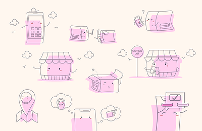 Cute Purple Illustration animation app branding commerce ecommerce graphic design illustration ui ux web