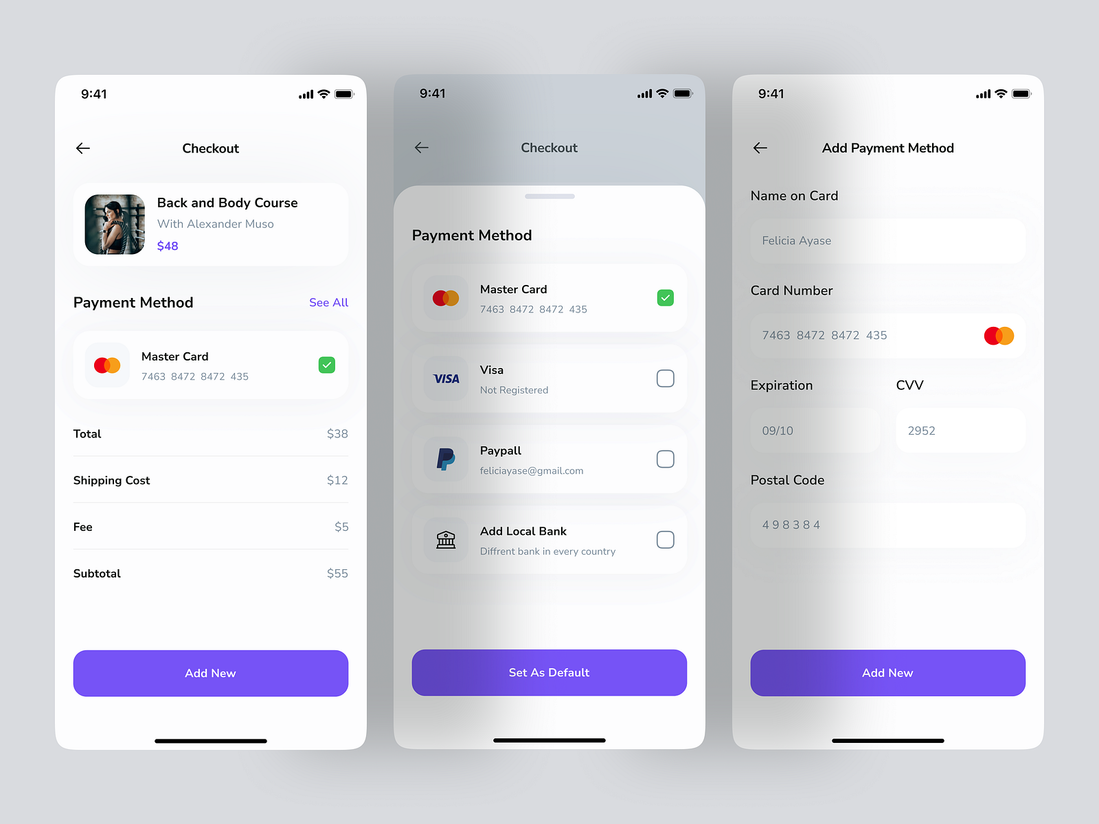 Payment Method Page by Risenlabs on Dribbble