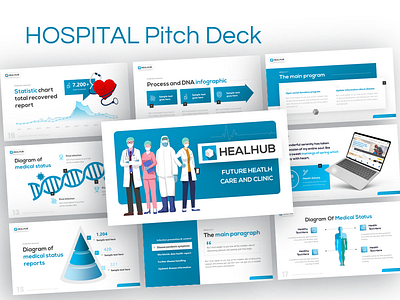 Hospital Pitch Deck design hospital infographic pitch deck powerpoint ppt presentation presentation design