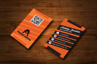 Business card design template brand design brand identity brand name business business card card card design gift card graphic design identity letter logo logo qr code visiting card