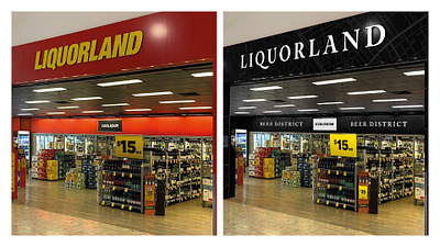 Hulsbosch - Liquorland brand identity redesign - Mar 2022 branding graphic design logo