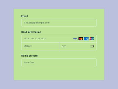 Payment details