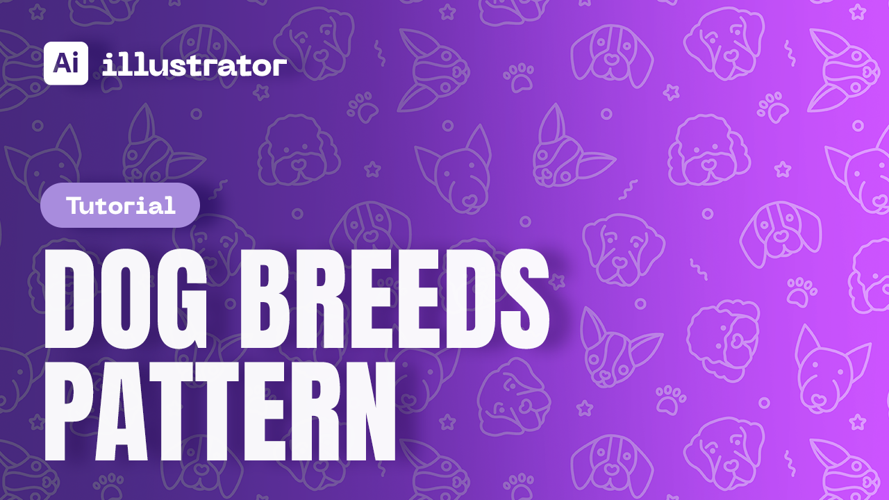 How to Make a Seamless Pattern in Illustrator | Tutorial design dog breeds illustrator pattern pattern design patterns seamless pattern tutorial video youtube