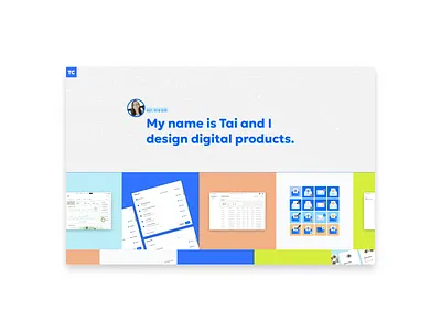 Portfolio 2023: Landing Page interface design portfolio ui