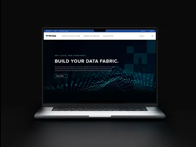 NetApp Data Fabric bold brand branding clean data design digital graphic design landing page minimal simple tech technology ui ui design visual design web web design website