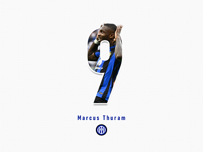 Marcus Thuram - FC Internazionale Milano design graphic design illustration typography vector