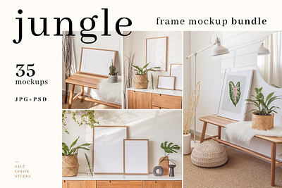 Jungle Frame Mockup Bundle frame mockup bundle frame mockup kit frame mockup psd frame mockup scene frame mockup set