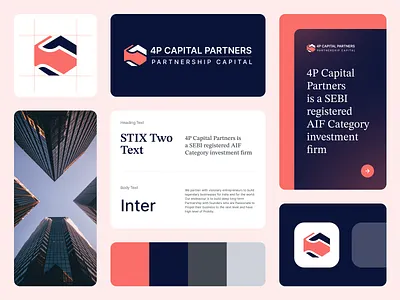 4P Capital Partners - Brand Identity adobe branding design graphic design illustration illustrator logo ui uiux ux