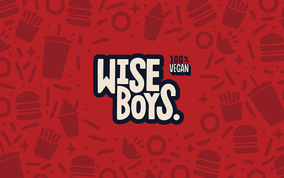 Wise Boys branding burgers design fast food food hand lettering lettering logo product restaurant sauces vegan
