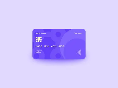 Crafting Elegance: A Generic Credit Card's Front View app branding dailyui design flat illustration logo ui ux web