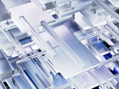 Glass Shapes Wallpaper 3d 3dillustration abstract glass graphic design illustration render wallpaper