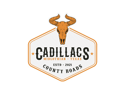 Patch Design for Cadillacs County & Roads. boho western brand designer branding cap cap design graphic design graphic designer logo logo designer logo maker logos patch patch design patch work patches rodeo rodeo design rodeo life western western design