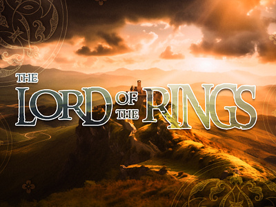 The Lord of the Rings design graphic design illustration lordoftherings lotr typography vector