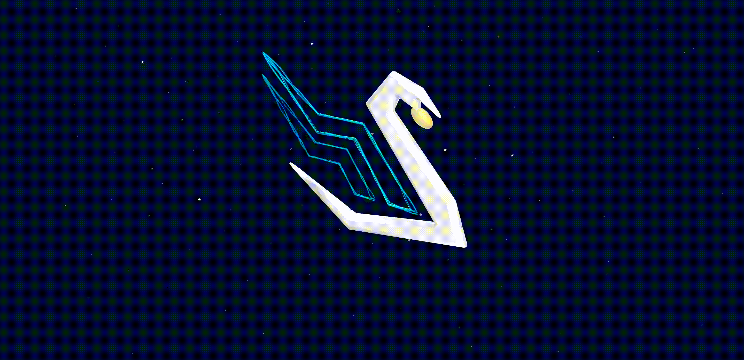 Power Swan 3d animation artistic branding creation design electricity environment graphic design innovation logo motion graphics nature power spline technology