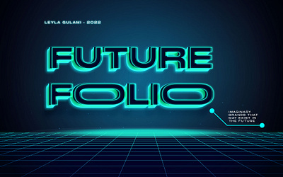 FUTUREFOLIO design graphic design logo typography