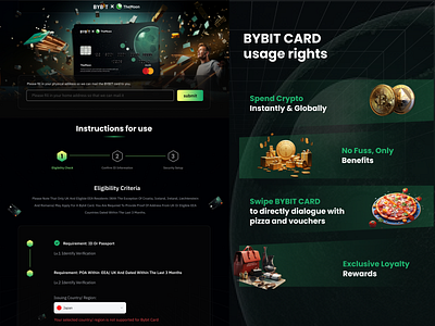 Joint KOL issuance of consumer card concept design landing page ui