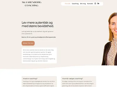 Skaarenborg Coaching branding design divi elegant themes graphic design ui wordpress