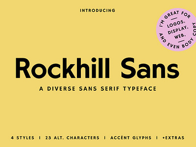 Rockhill Sans A Diverse Sans Serif sans serif