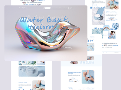 Landing page | Water Bank | Web Design comingsoon cosmetics design figma landing landing page photoshop shopnow signupnow ui uiux user interface ux web webdesign websitelaunch