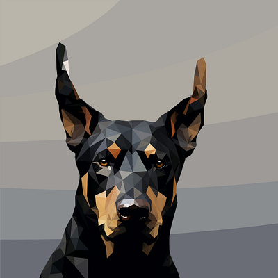 3D Poly art created for pet dog "COSMI" Lemme DM for any info. 3d animal animation branding design dog graphic design illustration logo motion graphics pet ui vector