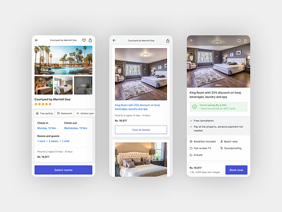 Your Dream Stay, One Click Away app design mobile ui ux
