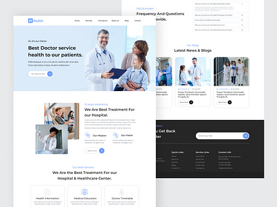 HealthCare Web Page Design By IT Path Solutions branding design graphic design illustration itpathsolutions landing page logo ui ux vector