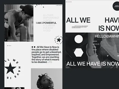 AWHIN charity homepage landing page typography ui ux web design website