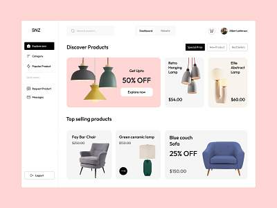 Ecommerce Dashboard clean dashboard design ecommerce figma minimal ui userexperience userinterface ux